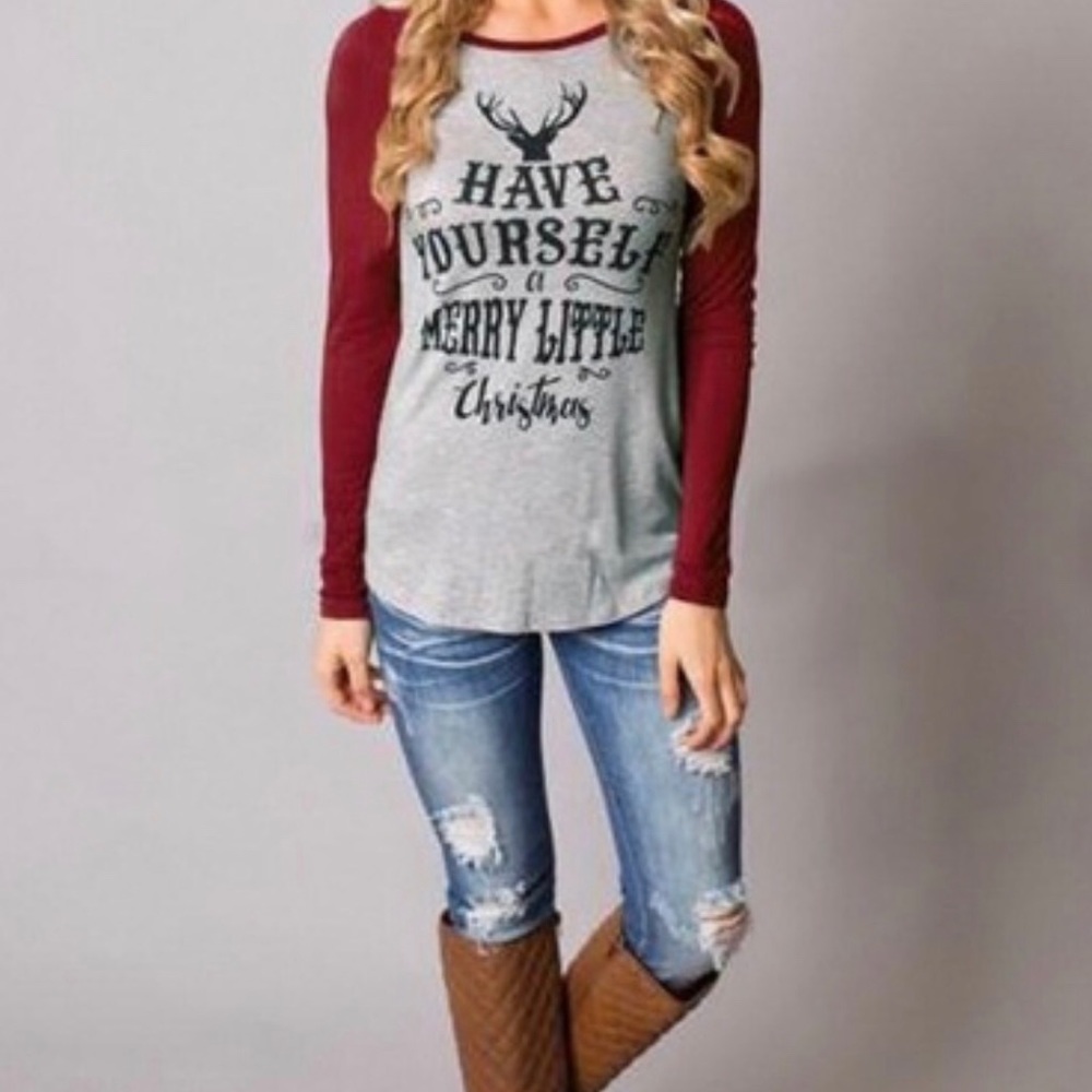 Christmas long sleeve tee